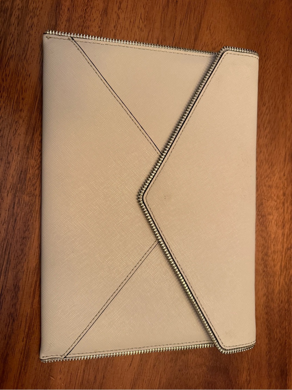 REBECCA MINKOFF Envelope "Leo" Clutch with Zipper Trim